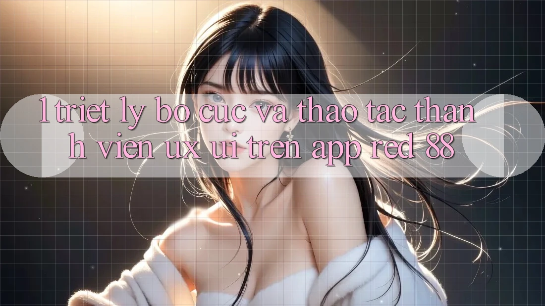 1. Triết Lý Bố cục Và Thao tác Thành viên (UX/UI) Trên App red 88
