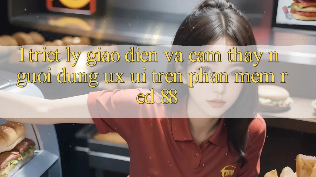 1. Triết Lý Giao diện Và Cảm thấy Người Dùng (UX/UI) Trên Phần mềm red 88