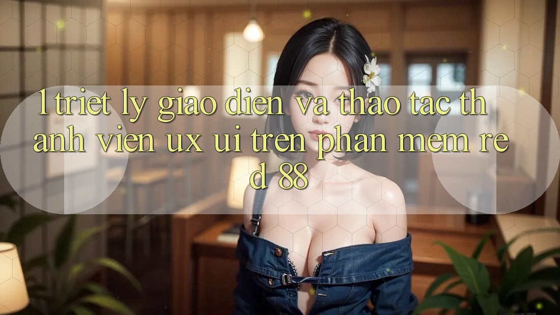 1. Triết Lý Giao diện Và Thao tác Thành viên (UX/UI) Trên Phần mềm red 88