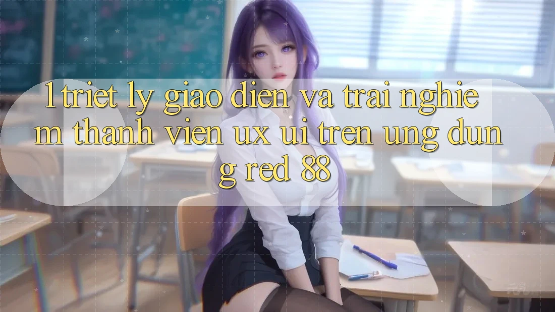 1. Triết Lý Giao diện Và Trải Nghiệm Thành viên (UX/UI) Trên Ứng dụng red 88