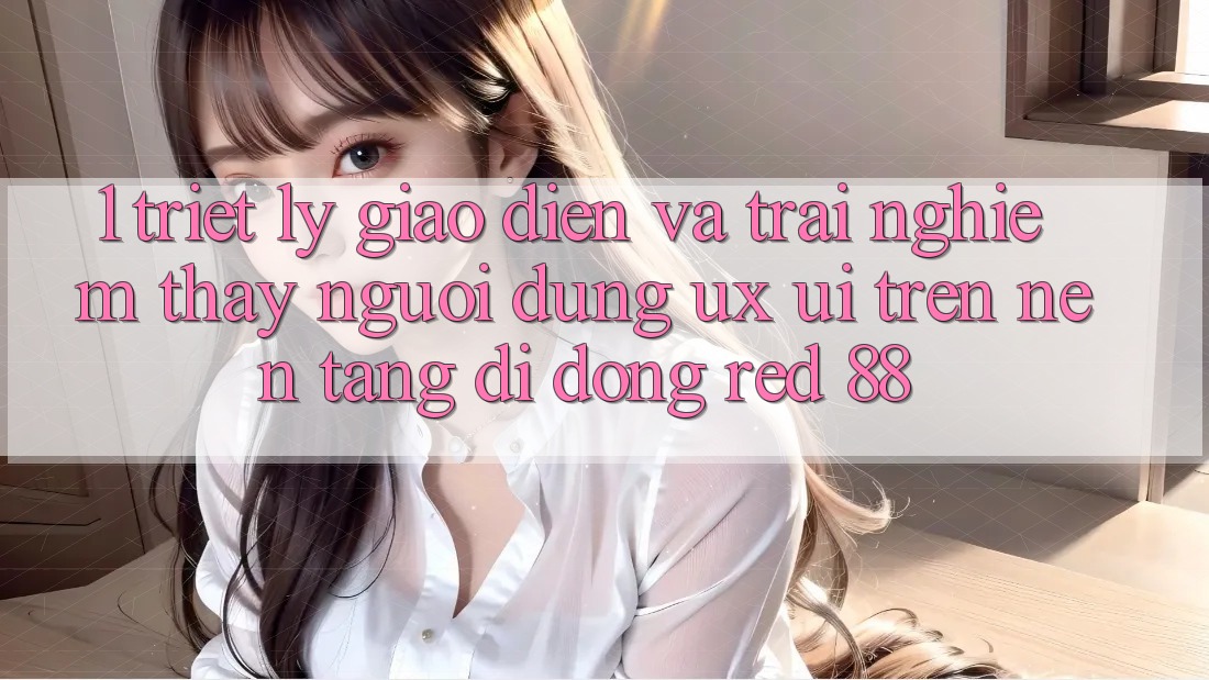 1. Triết Lý Giao diện Và Trải nghiệm thấy Người Dùng (UX/UI) Trên Nền tảng di động red 88