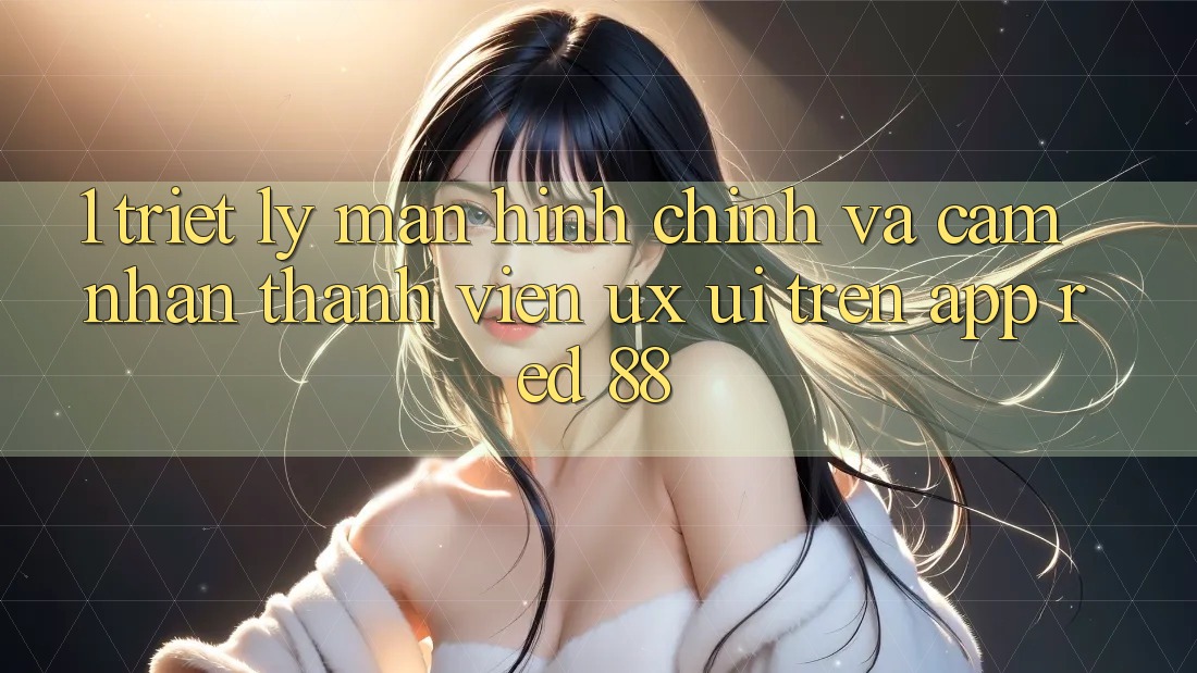 1. Triết Lý Màn hình chính Và Cảm nhận Thành viên (UX/UI) Trên App red 88