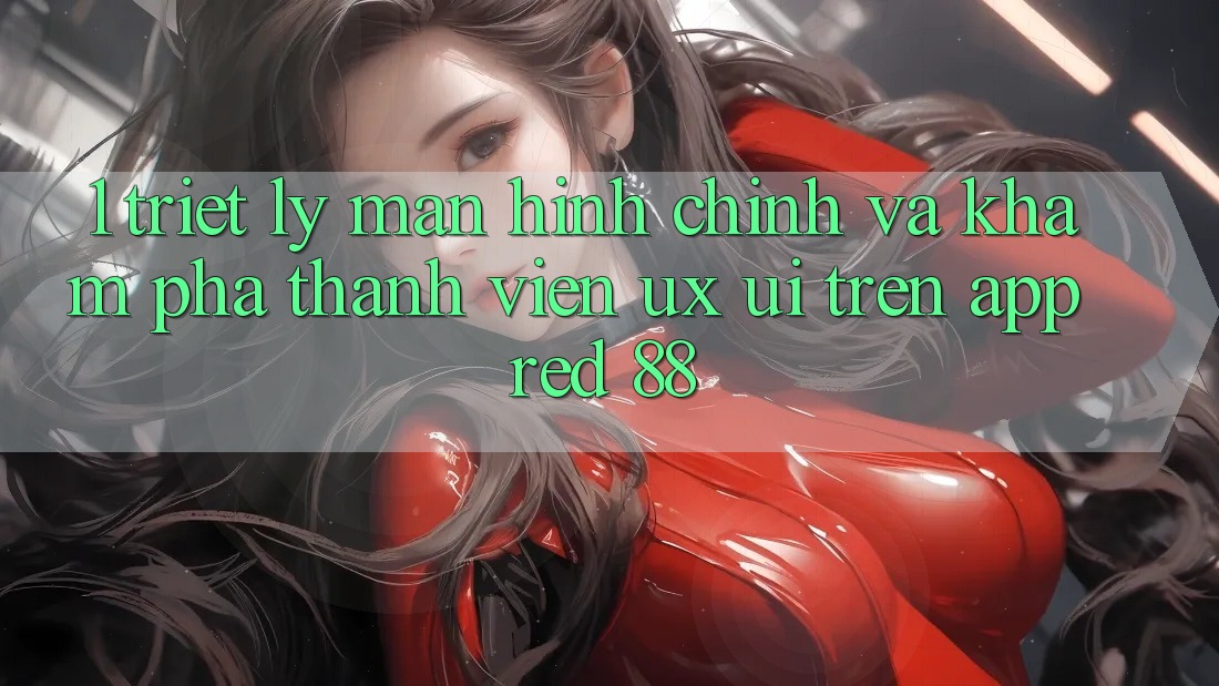 1. Triết Lý Màn hình chính Và Khám phá Thành viên (UX/UI) Trên App red 88