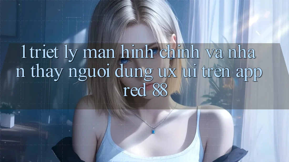 1. Triết Lý Màn hình chính Và Nhận thấy Người Dùng (UX/UI) Trên App red 88