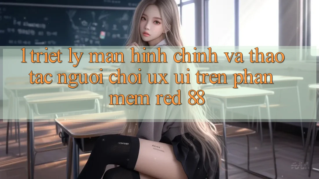 1. Triết Lý Màn hình chính Và Thao tác Người chơi (UX/UI) Trên Phần mềm red 88