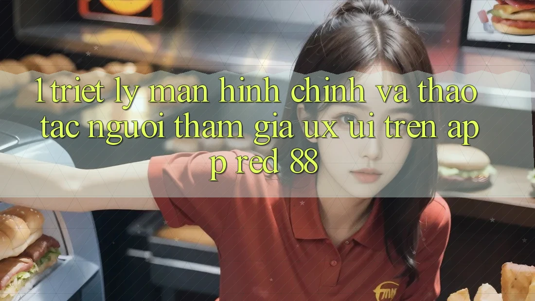 1. Triết Lý Màn hình chính Và Thao tác Người tham gia (UX/UI) Trên App red 88