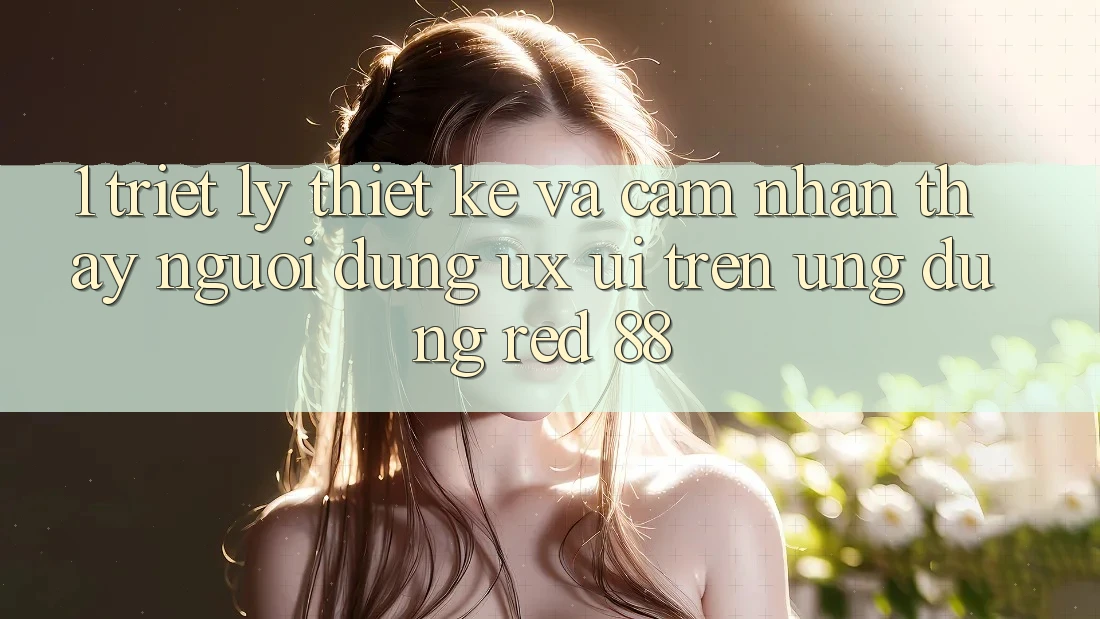 1. Triết Lý Thiết Kế Và Cảm nhận thấy Người Dùng (UX/UI) Trên Ứng dụng red 88