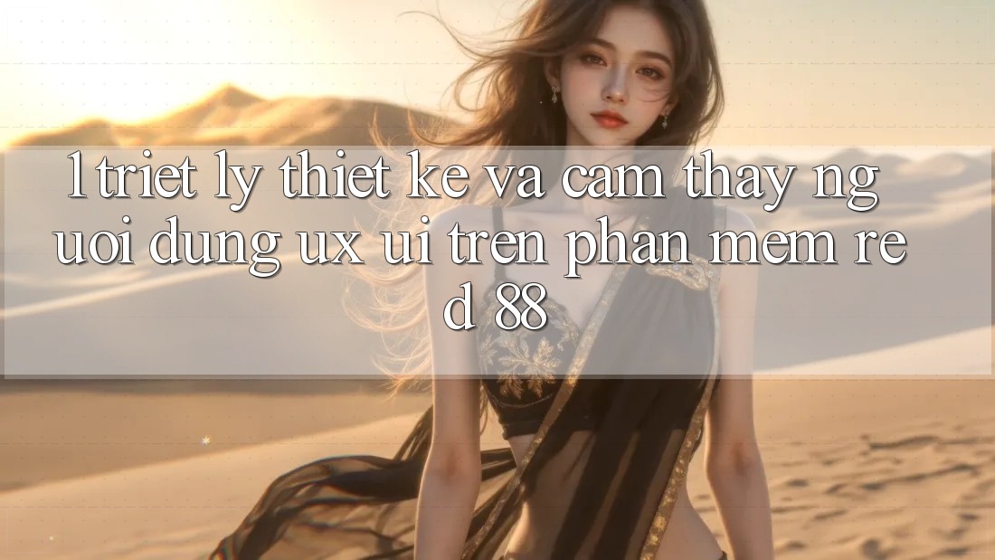 1. Triết Lý Thiết Kế Và Cảm thấy Người dùng (UX/UI) Trên Phần mềm red 88
