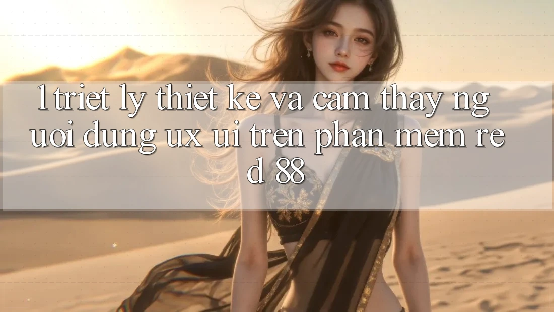 1. Triết Lý Thiết Kế Và Cảm thấy Người Dùng (UX/UI) Trên Phần mềm red 88