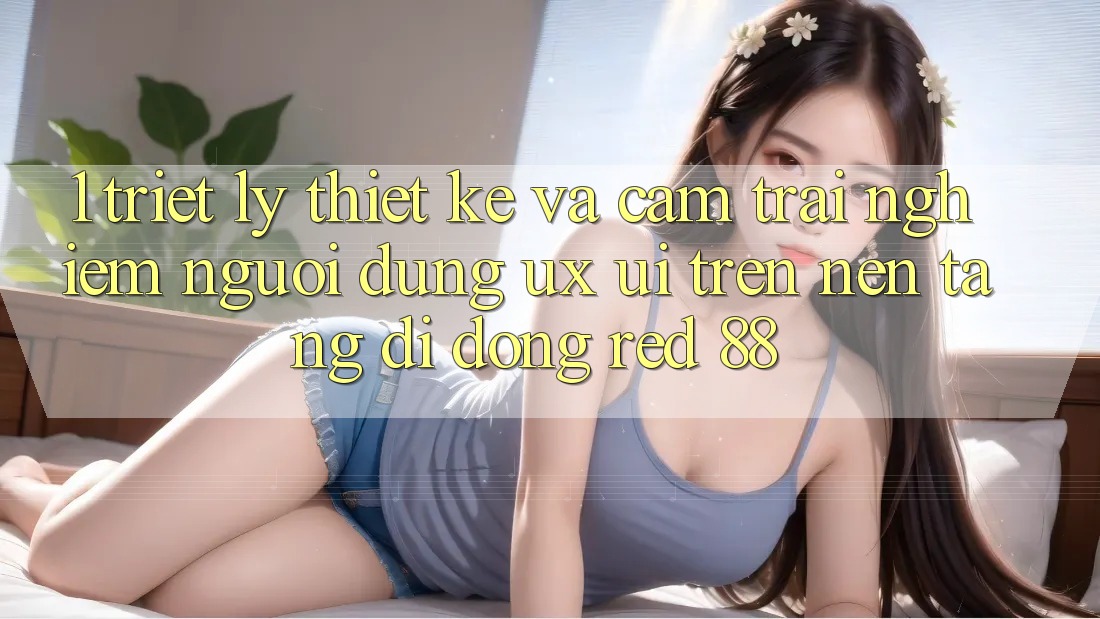 1. Triết Lý Thiết Kế Và Cảm trải nghiệm Người Dùng (UX/UI) Trên Nền tảng di động red 88