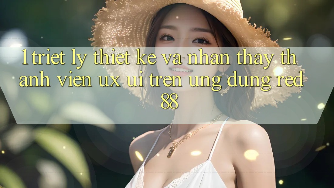 1. Triết Lý Thiết Kế Và Nhận thấy Thành viên (UX/UI) Trên Ứng dụng red 88