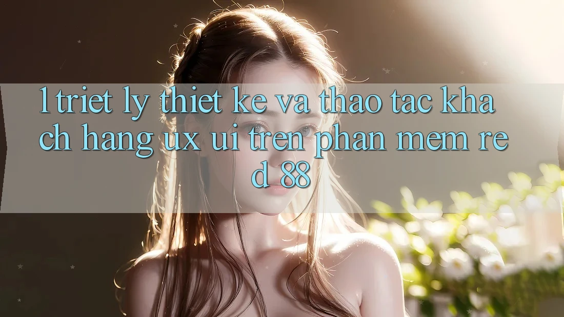 1. Triết Lý Thiết Kế Và Thao tác Khách hàng (UX/UI) Trên Phần mềm red 88