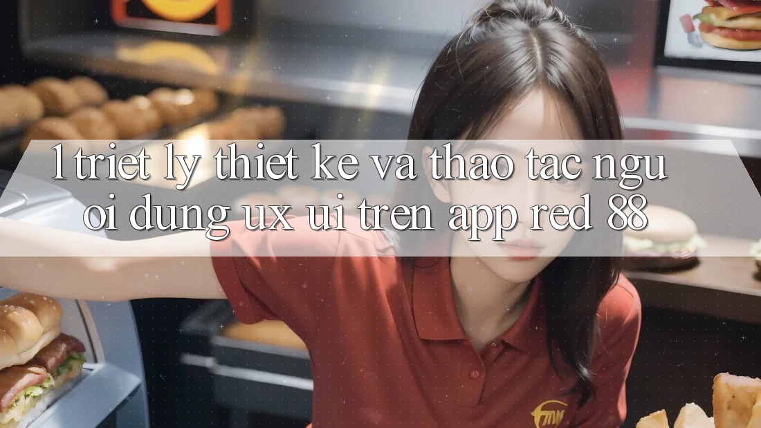1. Triết Lý Thiết Kế Và Thao tác Người Dùng (UX/UI) Trên App red 88
