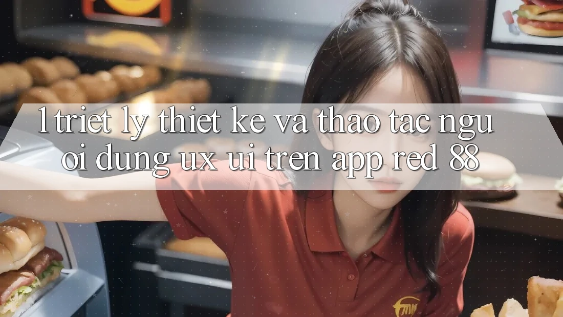 1. Triết Lý Thiết Kế Và Thao tác Người Dùng (UX/UI) Trên App red 88
