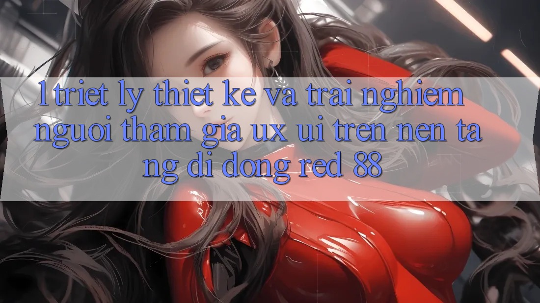 1. Triết Lý Thiết Kế Và Trải Nghiệm Người tham gia (UX/UI) Trên Nền tảng di động red 88