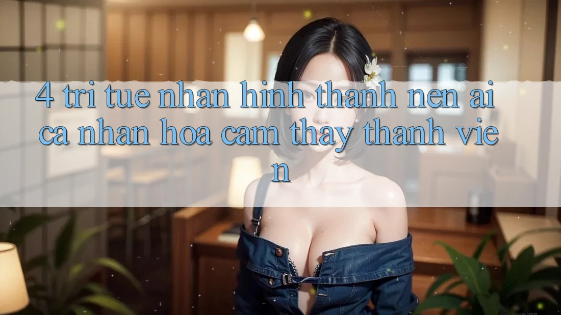 4. Trí Tuệ Nhân Hình thành nên (AI) Cá Nhân Hóa Cảm thấy Thành viên