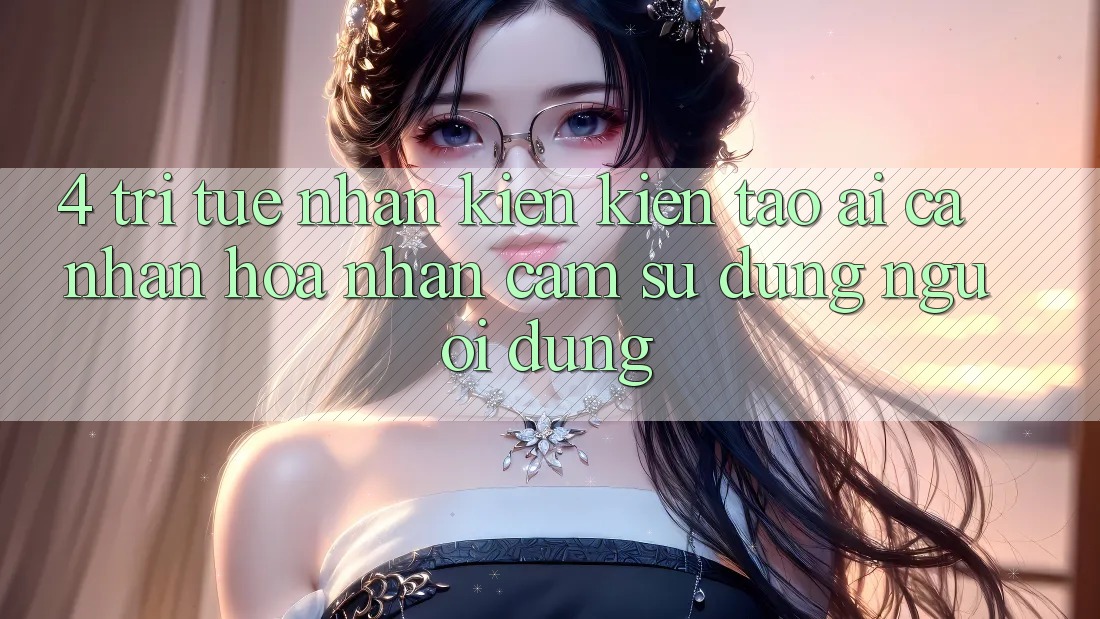4. Trí Tuệ Nhân Kiến kiến tạo (AI) Cá Nhân Hóa Nhận cảm sử dụng Người dùng