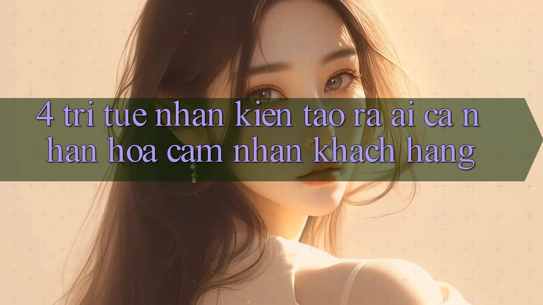 4. Trí Tuệ Nhân Kiến tạo ra (AI) Cá Nhân Hóa Cảm nhận Khách Hàng