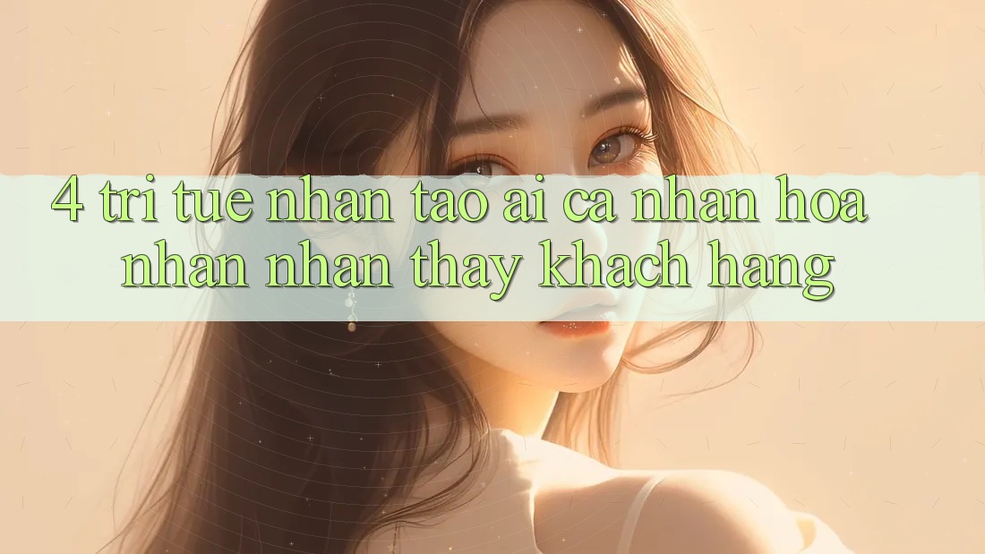 4. Trí Tuệ Nhân Tạo (AI) Cá Nhân Hóa Nhận nhận thấy Khách Hàng