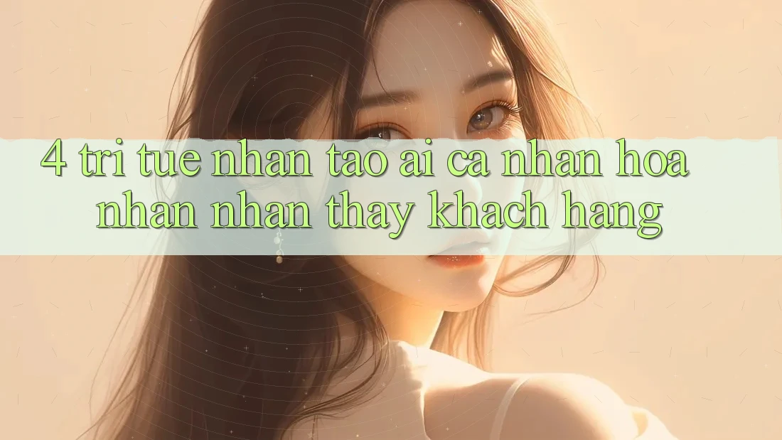 4. Trí Tuệ Nhân Tạo (AI) Cá Nhân Hóa Nhận nhận thấy Khách Hàng
