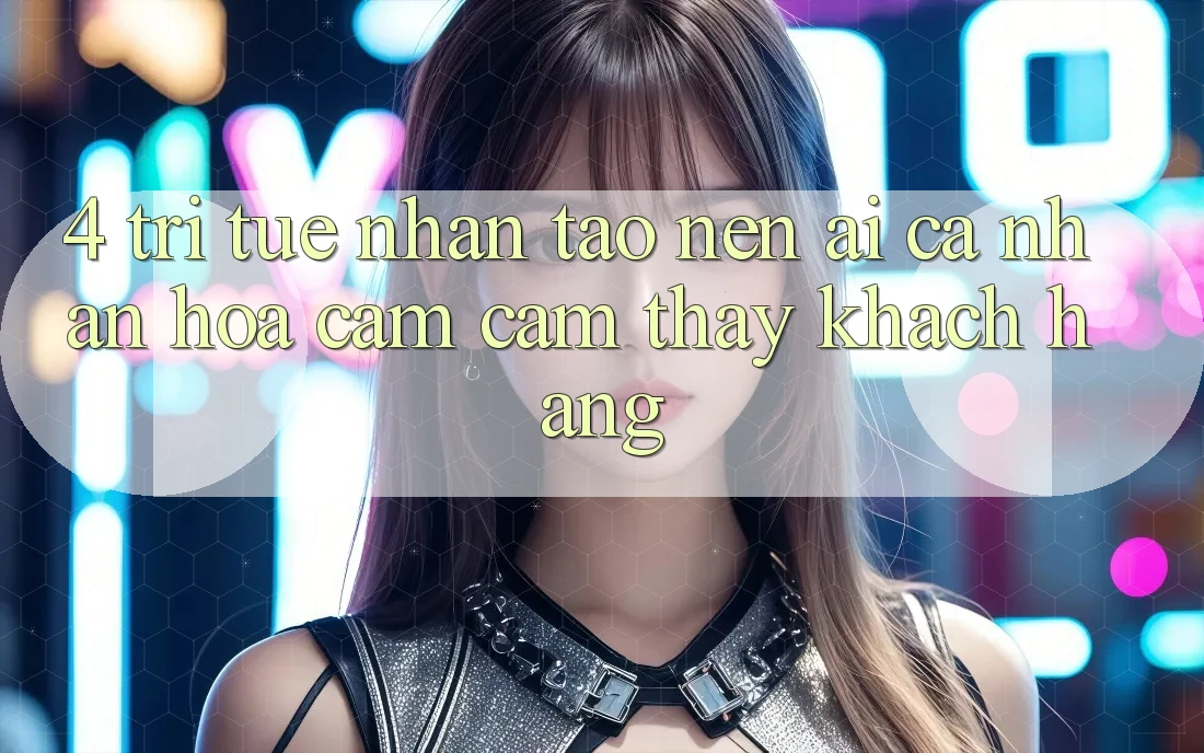 4. Trí Tuệ Nhân Tạo nên (AI) Cá Nhân Hóa Cảm cảm thấy Khách Hàng