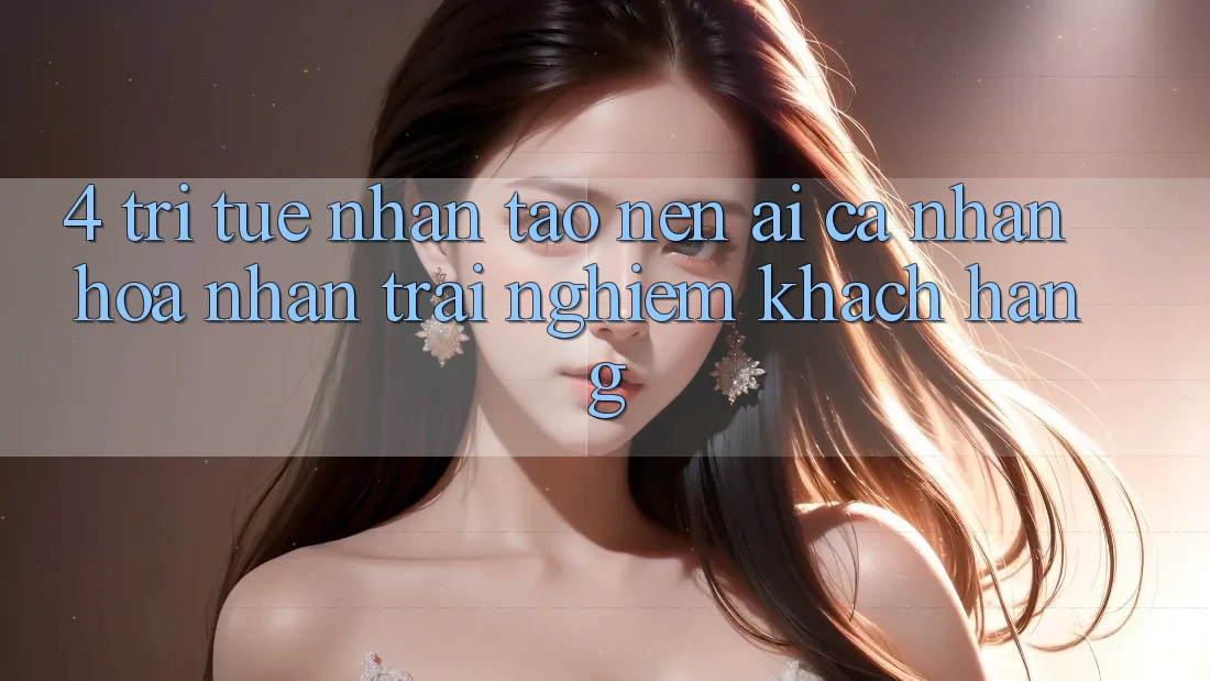 4. Trí Tuệ Nhân Tạo nên (AI) Cá Nhân Hóa Nhận trải nghiệm Khách Hàng