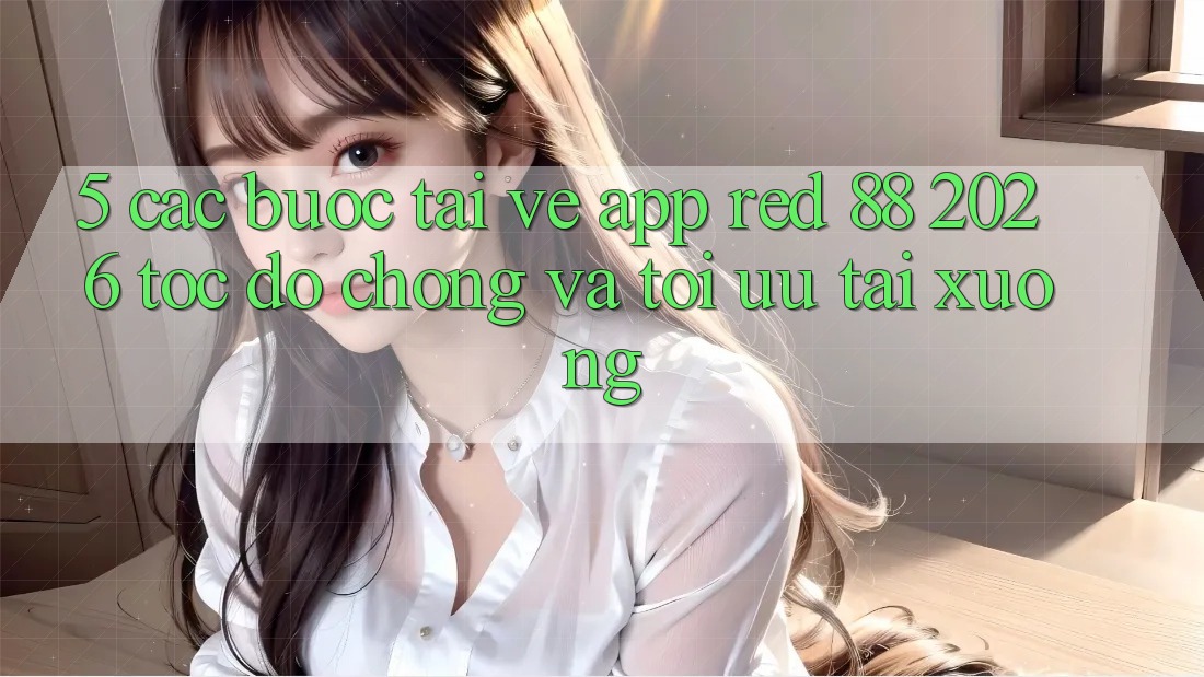 5. Các bước Tải về App red 88 2026 Tốc độ Chóng Và Tối Ưu Tải xuống