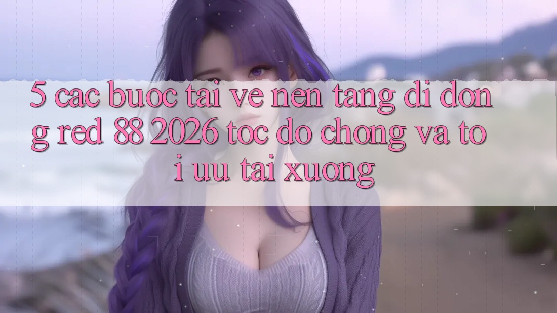 5. Các bước Tải về Nền tảng di động red 88 2026 Tốc độ Chóng Và Tối Ưu Tải xuống