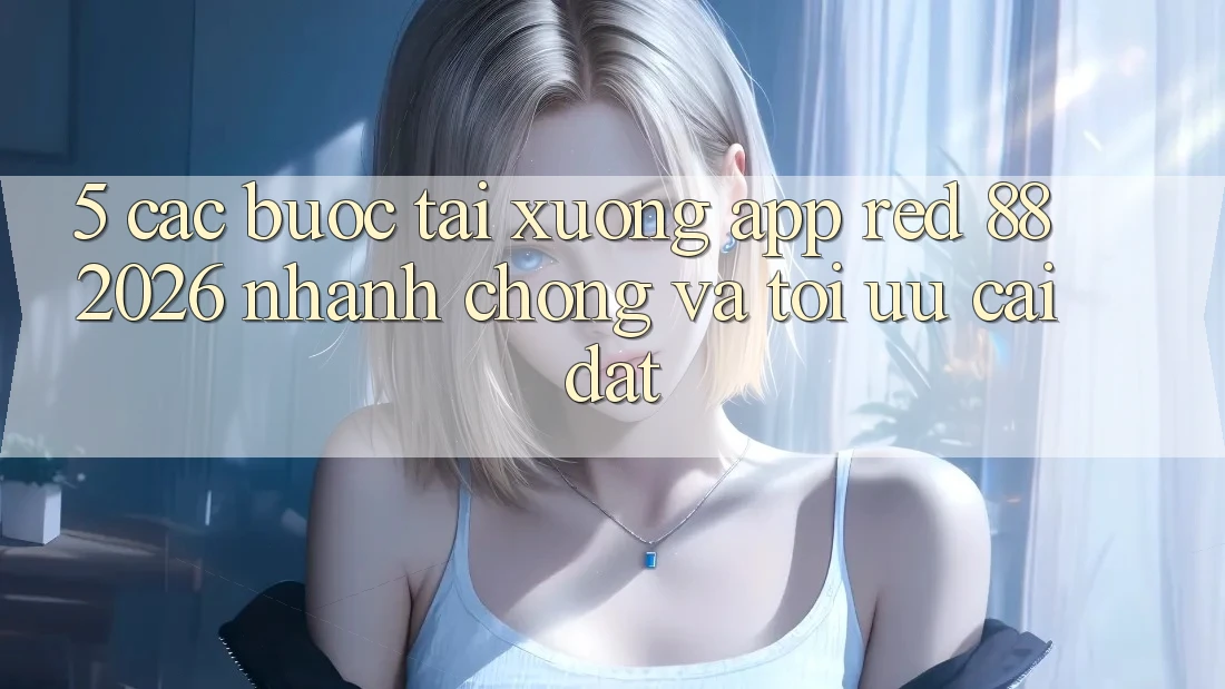 5. Các bước Tải xuống App red 88 2026 Nhanh chóng Và Tối Ưu Cài Đặt