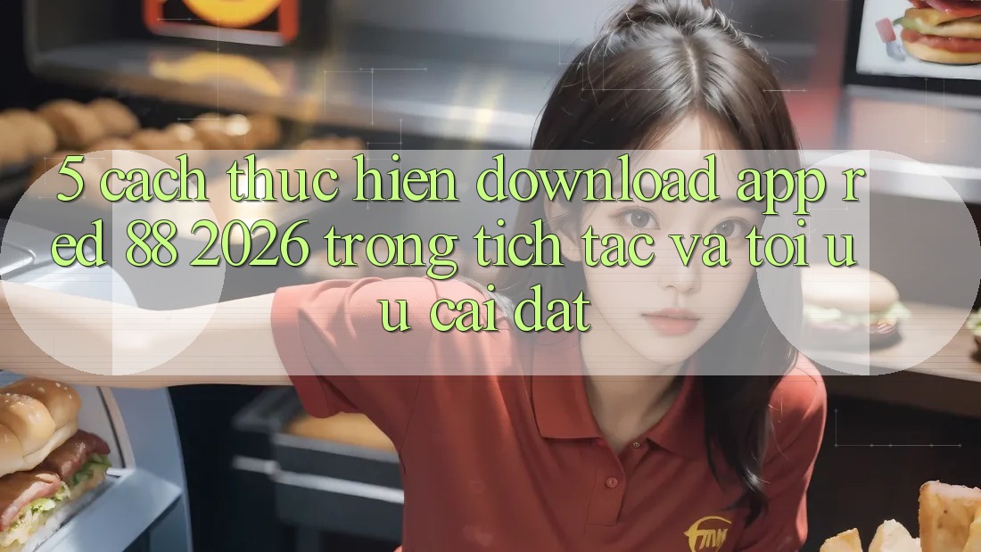 5. Cách thực hiện Download App red 88 2026 Trong tích tắc Và Tối Ưu Cài Đặt