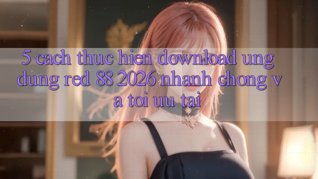 5. Cách thực hiện Download Ứng dụng red 88 2026 Nhanh Chóng Và Tối Ưu Tải