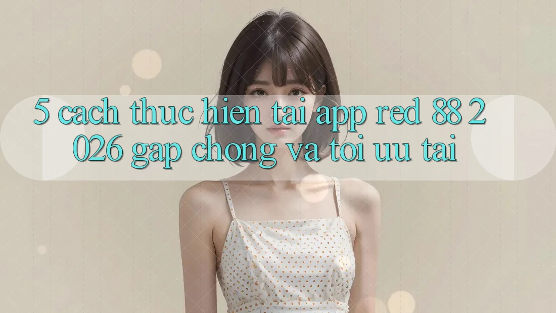 5. Cách thực hiện Tải App red 88 2026 Gấp Chóng Và Tối Ưu Tải
