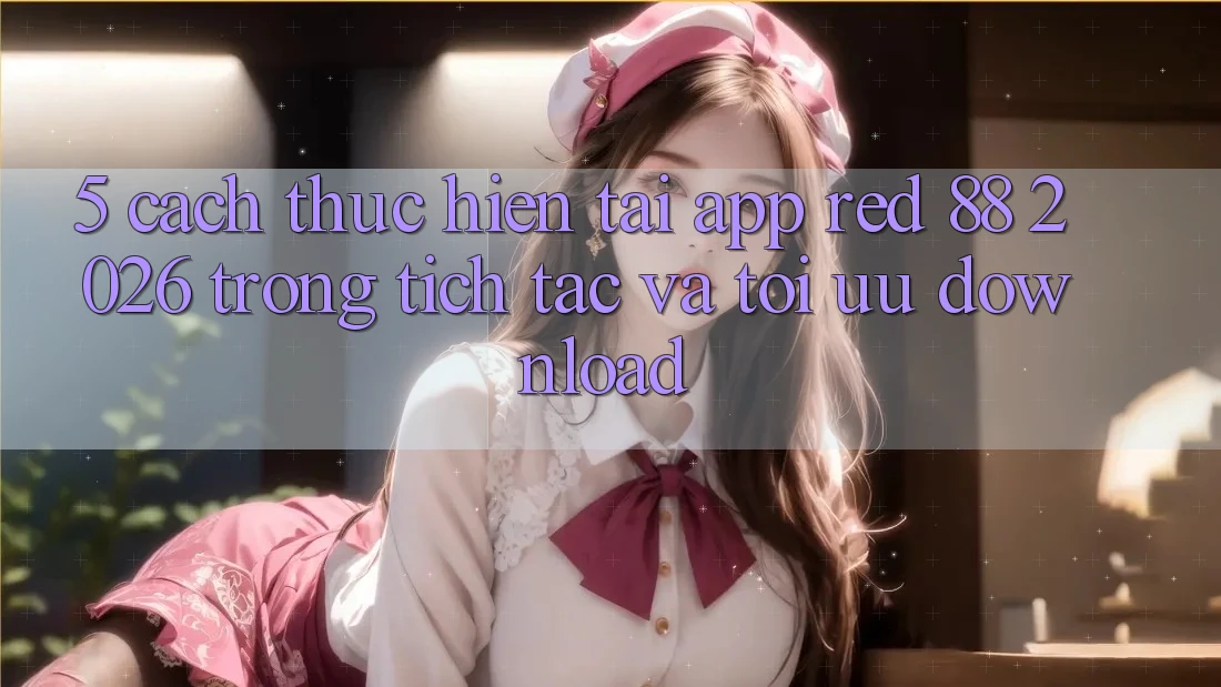 5. Cách thực hiện Tải App red 88 2026 Trong tích tắc Và Tối Ưu Download