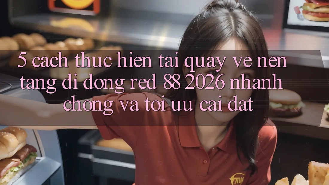 5. Cách thực hiện Tải quay về Nền tảng di động red 88 2026 Nhanh Chóng Và Tối Ưu Cài Đặt