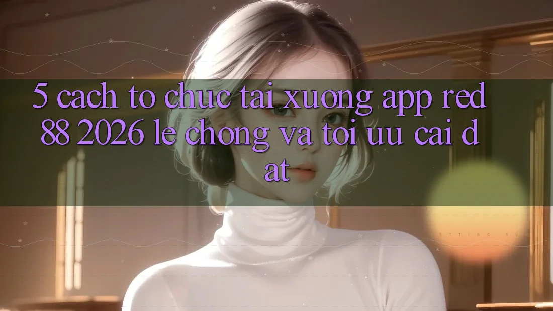 5. Cách tổ chức Tải xuống App red 88 2026 Lẹ Chóng Và Tối Ưu Cài Đặt