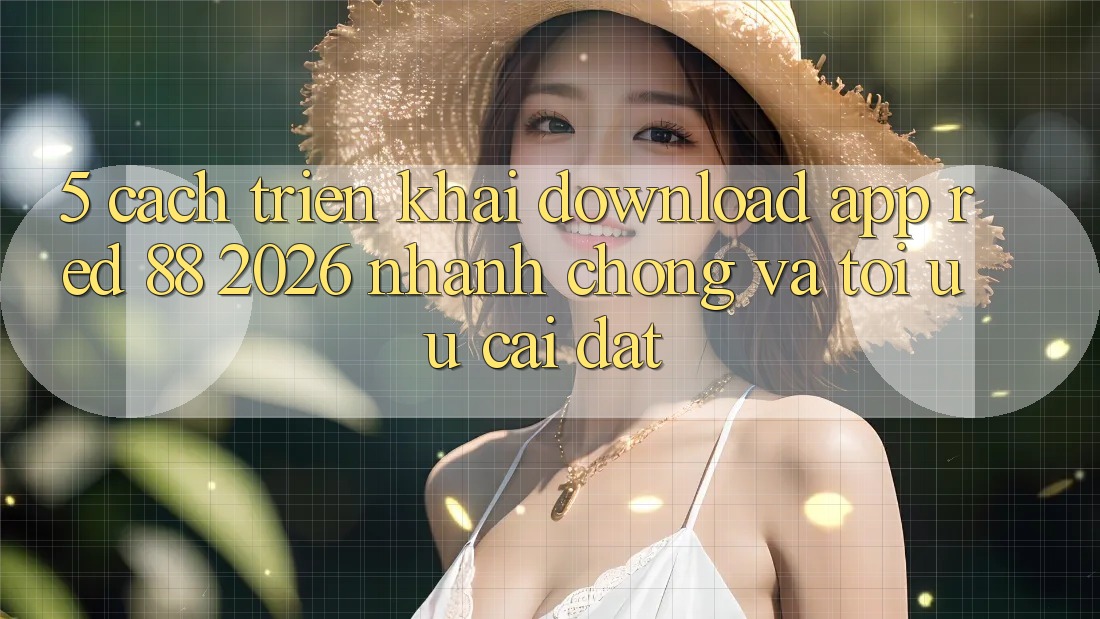 5. Cách triển khai Download App red 88 2026 Nhanh Chóng Và Tối Ưu Cài Đặt