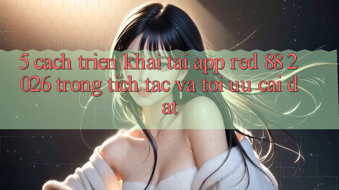 5. Cách triển khai Tải App red 88 2026 Trong tích tắc Và Tối Ưu Cài Đặt