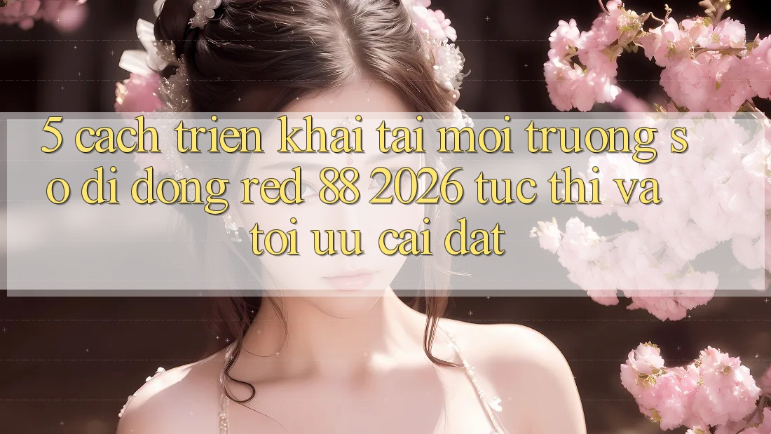 5. Cách triển khai Tải Môi trường số di động red 88 2026 Tức thì Và Tối Ưu Cài Đặt