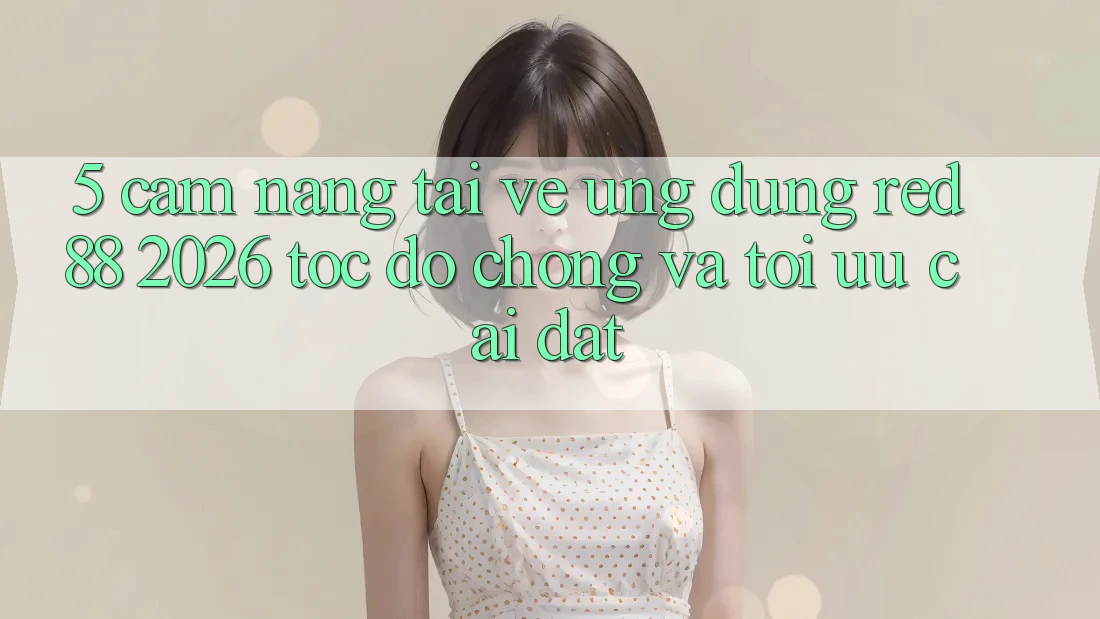 5. Cẩm nang Tải về Ứng dụng red 88 2026 Tốc độ Chóng Và Tối Ưu Cài Đặt