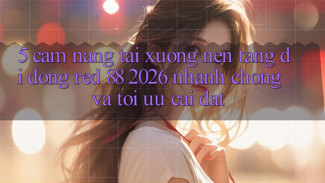5. Cẩm nang Tải xuống Nền tảng di động red 88 2026 Nhanh Chóng Và Tối Ưu Cài Đặt
