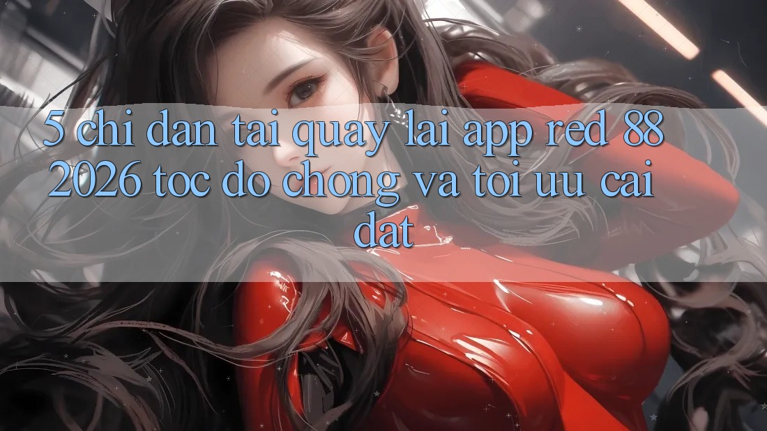 5. Chỉ dẫn Tải quay lại App red 88 2026 Tốc độ Chóng Và Tối Ưu Cài Đặt
