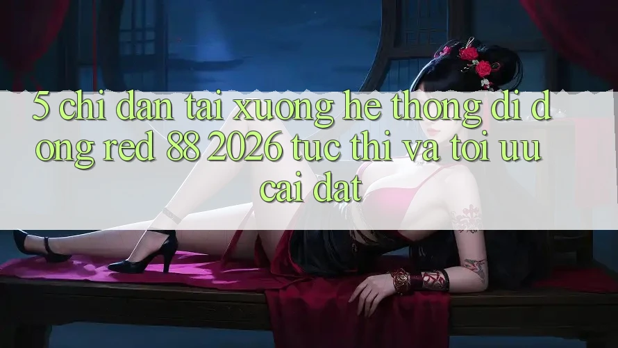 5. Chỉ dẫn Tải xuống Hệ thống di động red 88 2026 Tức thì Và Tối Ưu Cài Đặt