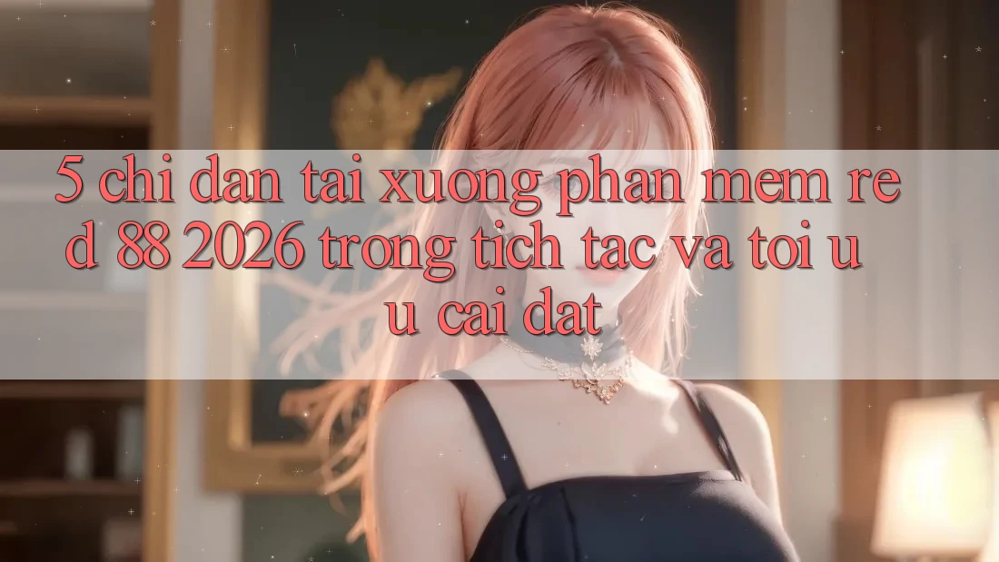 5. Chỉ dẫn Tải xuống Phần mềm red 88 2026 Trong tích tắc Và Tối Ưu Cài Đặt