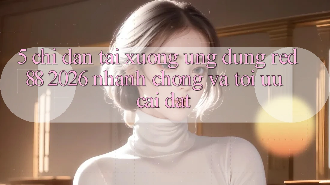 5. Chỉ dẫn Tải xuống Ứng dụng red 88 2026 Nhanh chóng Và Tối Ưu Cài Đặt