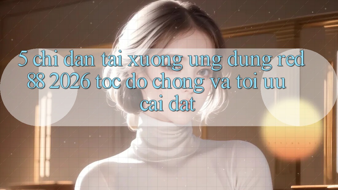 5. Chỉ dẫn Tải xuống Ứng dụng red 88 2026 Tốc độ Chóng Và Tối Ưu Cài Đặt