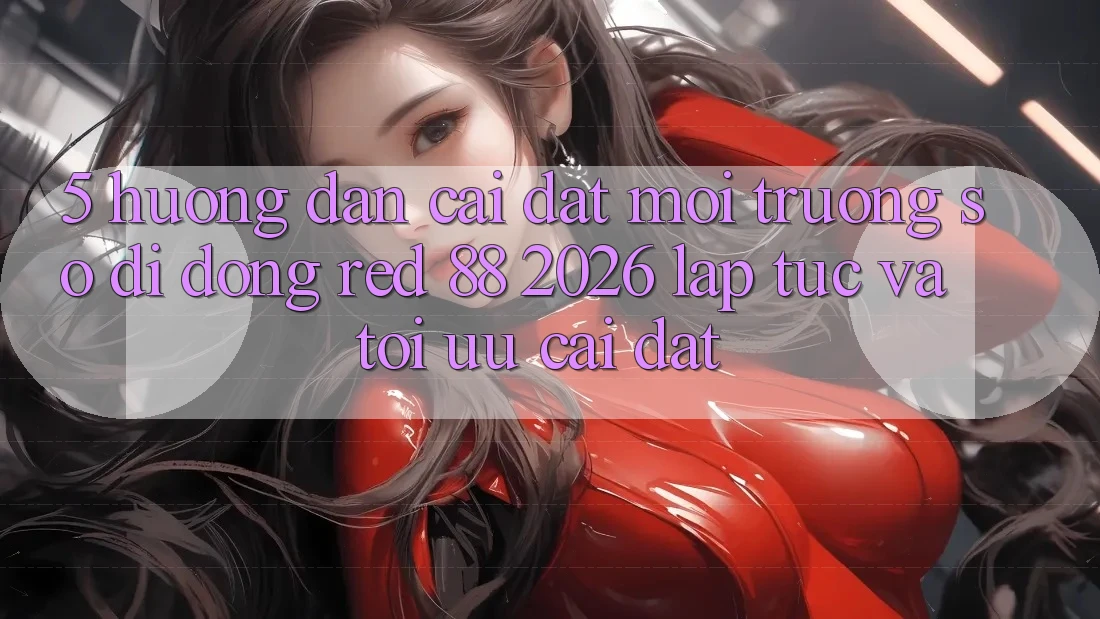5. Hướng Dẫn Cài đặt Môi trường số di động red 88 2026 Lập tức Và Tối Ưu Cài Đặt