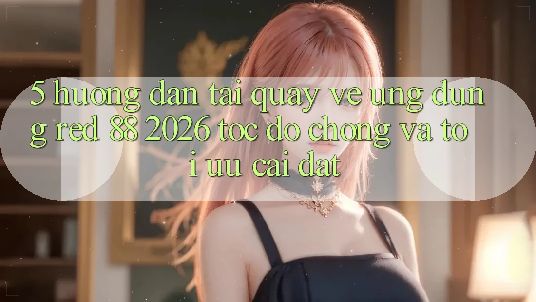 5. Hướng dẫn Tải quay về Ứng dụng red 88 2026 Tốc độ Chóng Và Tối Ưu Cài Đặt