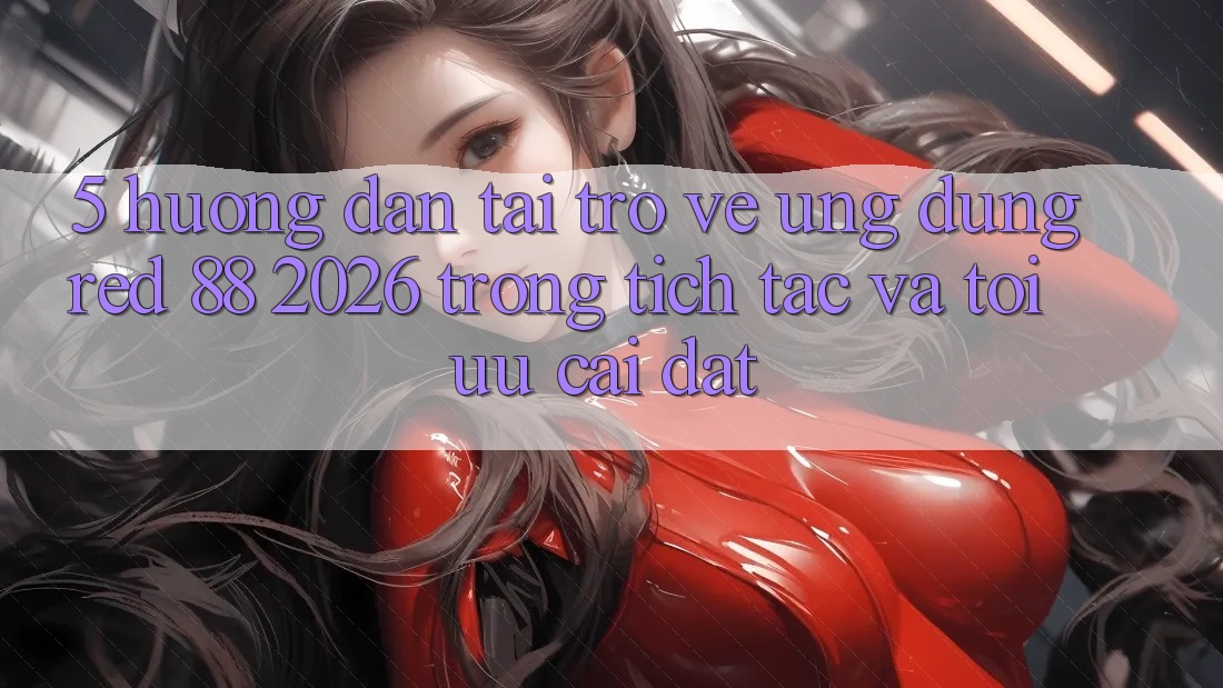 5. Hướng dẫn Tải trở về Ứng dụng red 88 2026 Trong tích tắc Và Tối Ưu Cài Đặt
