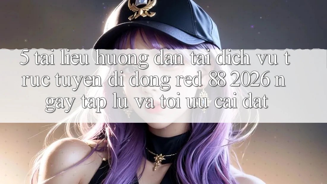 5. Tài liệu hướng dẫn Tải Dịch vụ trực tuyến di động red 88 2026 Ngay tắp lự Và Tối Ưu Cài Đặt
