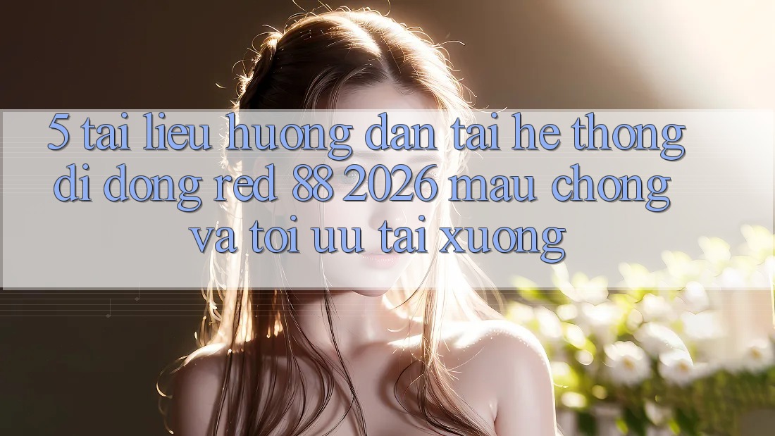 5. Tài liệu hướng dẫn Tải Hệ thống di động red 88 2026 Mau Chóng Và Tối Ưu Tải xuống